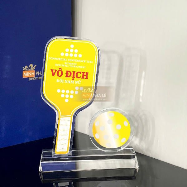 Cúp thể thao pickleball đa sắc PB008