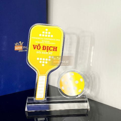 Cúp thể thao pickleball đa sắc PB008