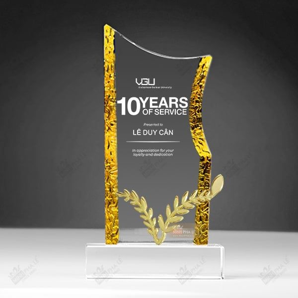 Cúp vinh danh pha lê cao cấp SBT-295-02