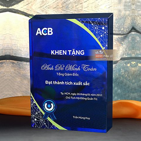 Cúp vinh danh ngân hàng acb cao 20cm N016-02