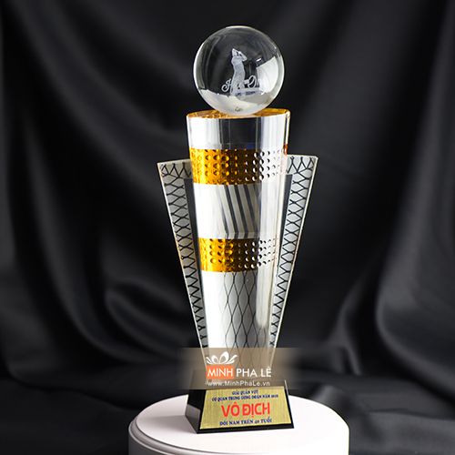 Cúp golf pha lê giải champion T022A