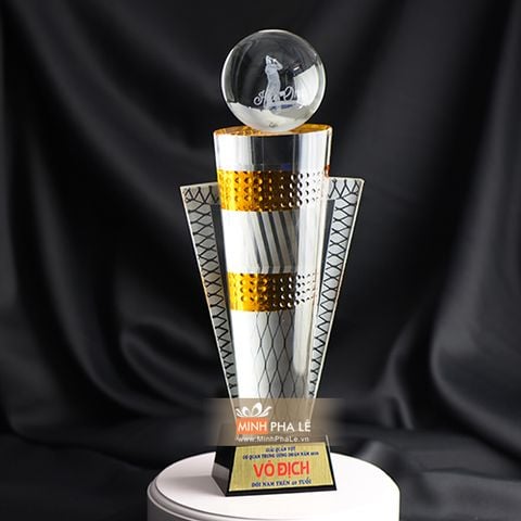 Cúp golf pha lê giải champion T022A