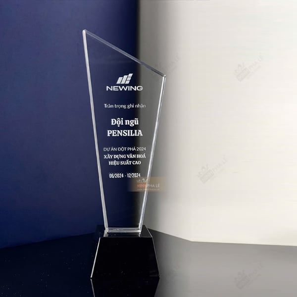 Cúp vinh danh pha lê T098