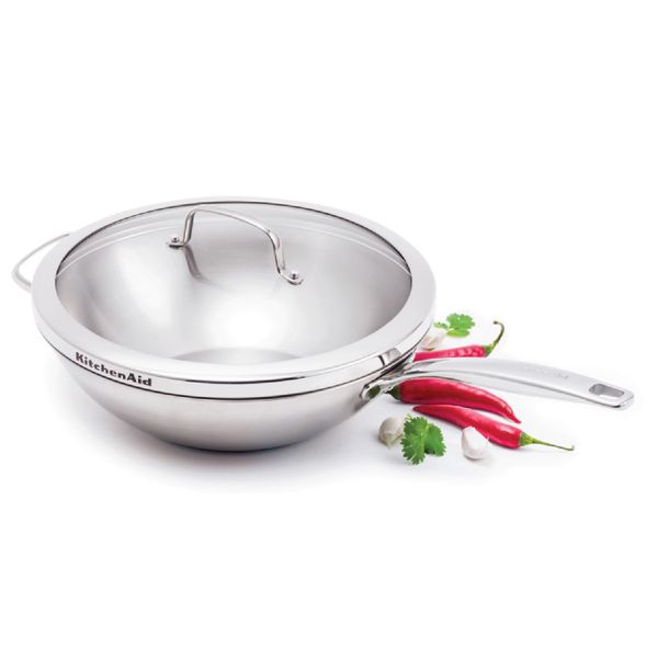 Chảo inox 304 sâu lòng KitchenAid 30cm - Mỹ