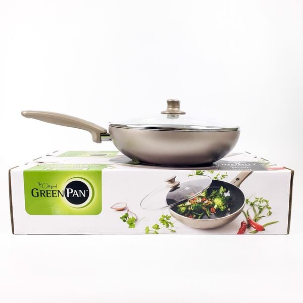 Chảo chống dính sâu lòng 28cm Greenpan - Bỉ (có hộp)