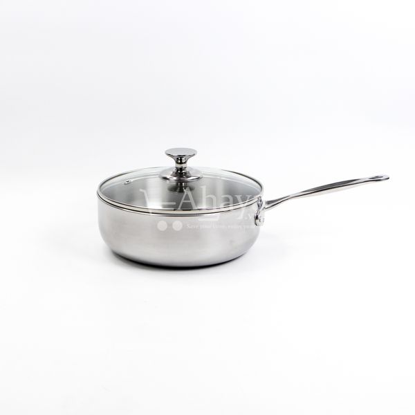 Chảo inox Cuisinart 22cm nắp kiếng - Mỹ