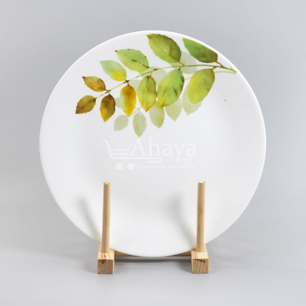 Dĩa gốm thủy tinh La Opala AUTUMN SHADOW 27cm - Ấn Độ