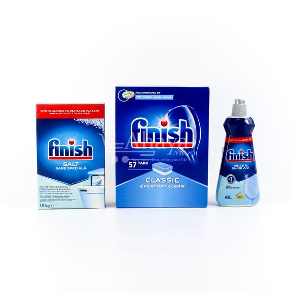 Bộ tẩy rửa cho máy rửa chén bát Finish FN2 - Đức