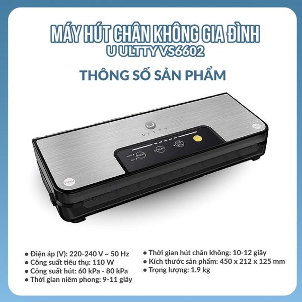 Máy hút chân không thực phẩm ULTTY VS6602