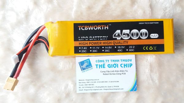 PIN LIPO TCB 24V-6S-4500mAh