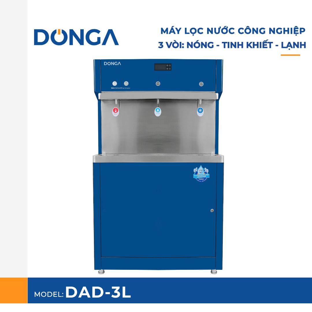 may loc nuoc nong lanh cong nghiep cao cap donga dad 3l