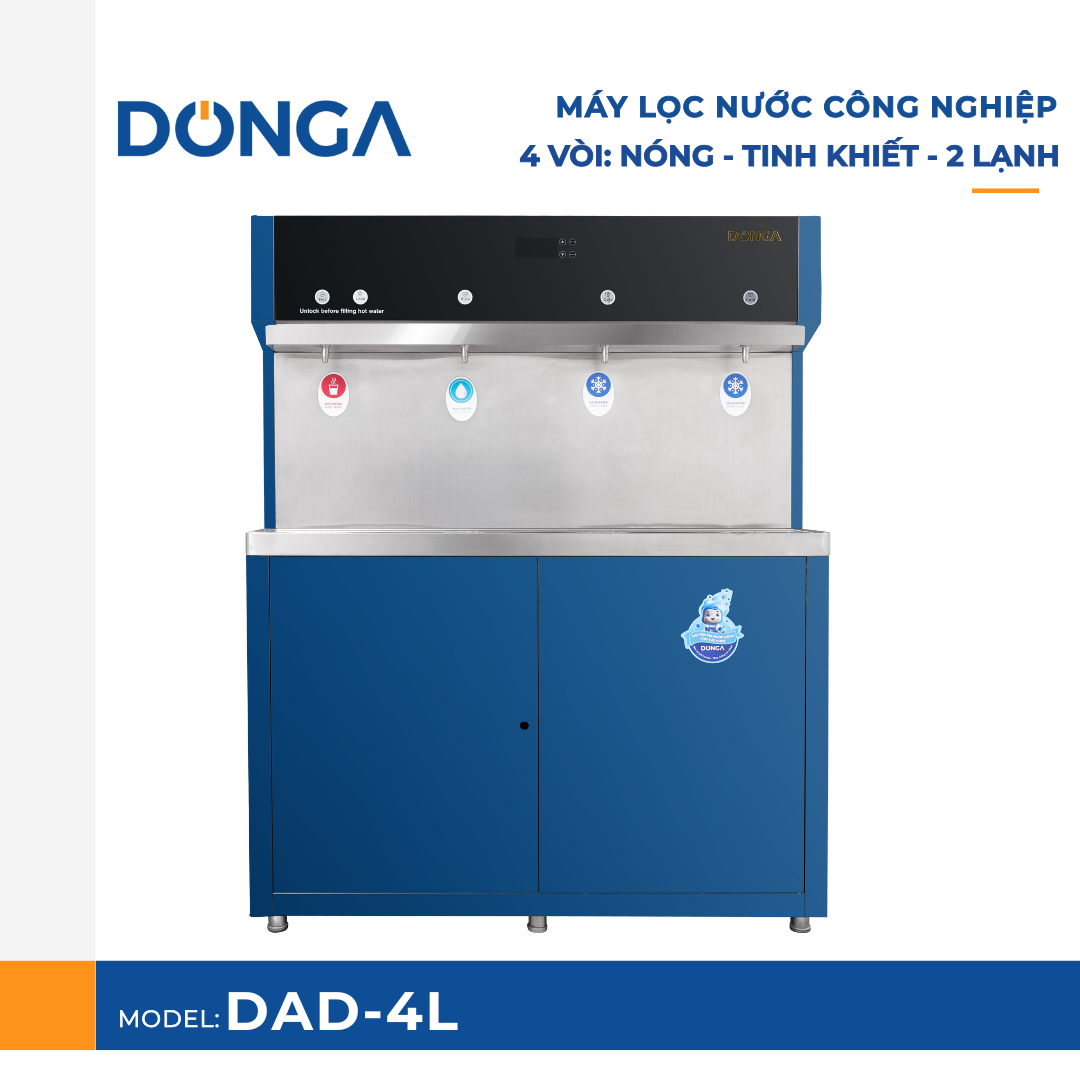 may loc nuoc nong lanh cong nghiep cao cap donga dad 4l