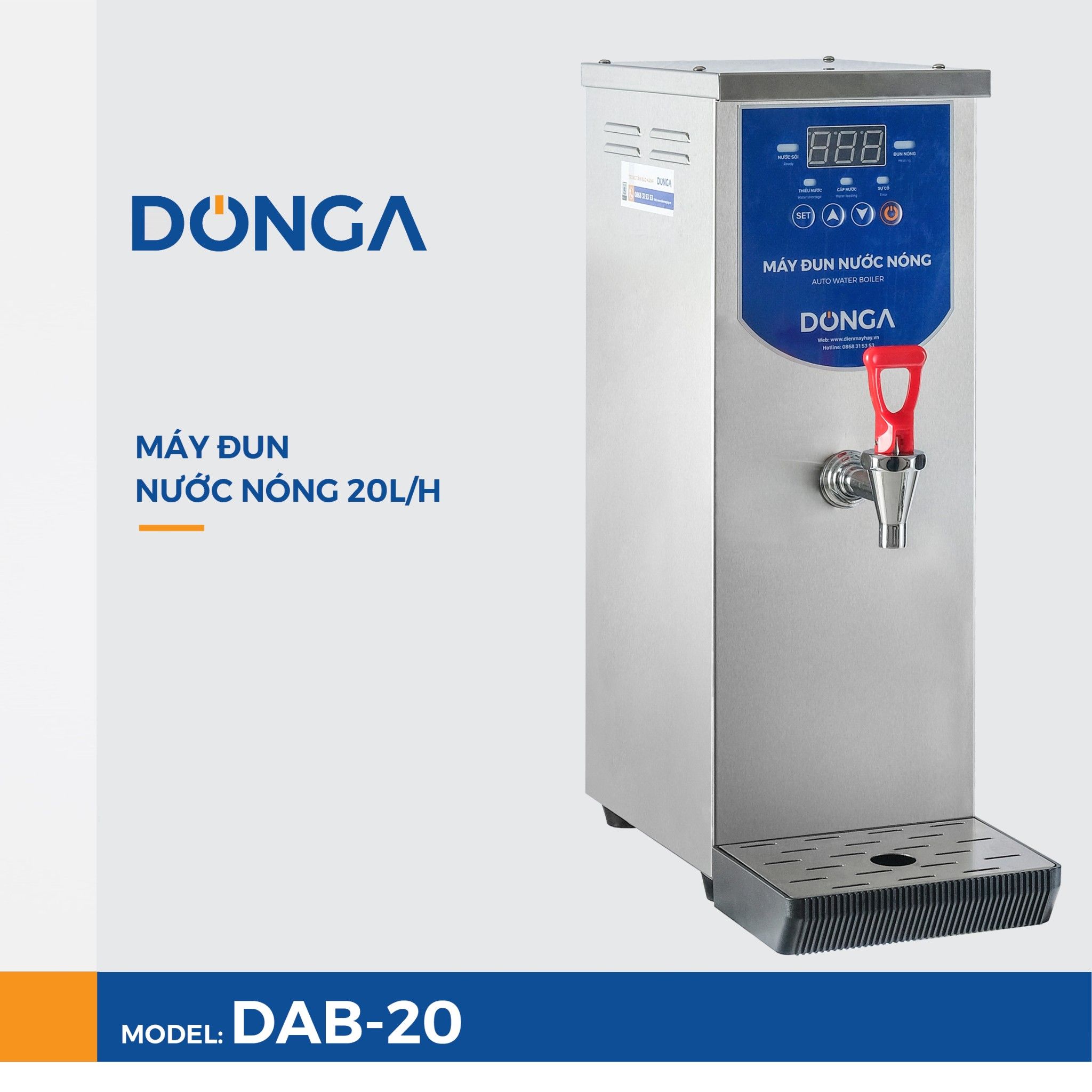 may dun nuoc nong tu dong donga dab 20 20l h