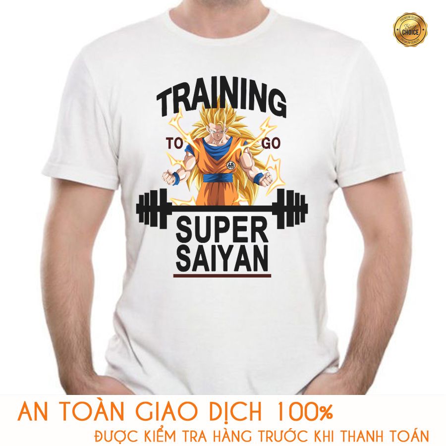 Áo thun Nam Dragon Ball Songoku tập Gym - M193