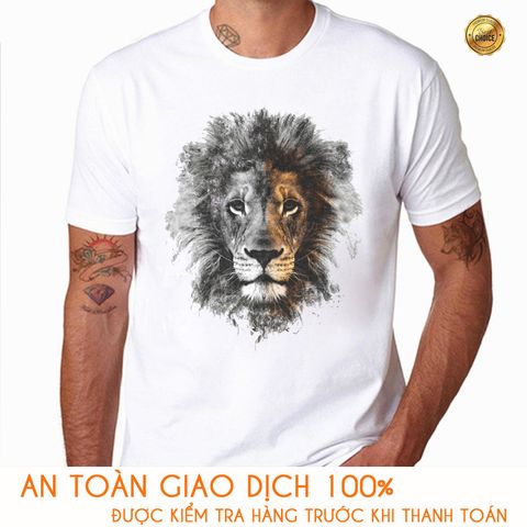  Áo thun Nam in hình Sư tử - M209 