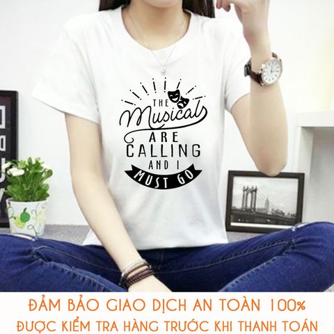  Áo thun nữ slogan kiểu Hàn Quốc Musical - M217 