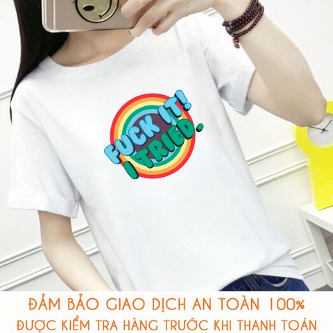  Áo thun nữ slogan kiểu Hàn Quốc Fuck-it - M219 