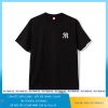 Áo thun nam Bigsize màu đen trên 100kg 5XL 6XL 7XL in logo NY M2491