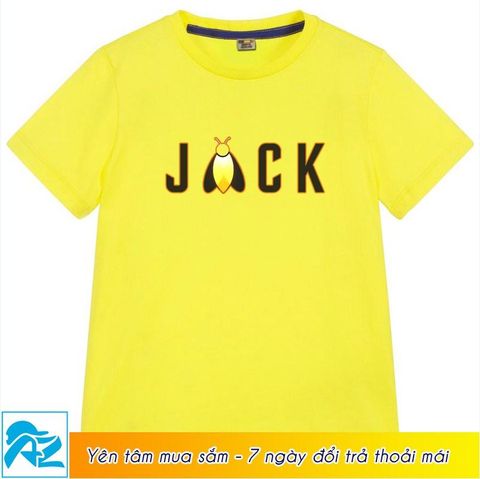  Áo thun Nam Nữ in hình Jack Đom Đóm màu vàng - Mẫu logo mới M2496 