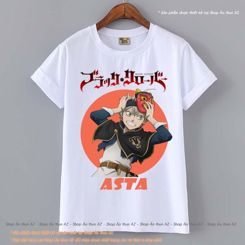  Áo thun Anime Nam Nữ Black Cover Asta - Mẫu mới M2499 