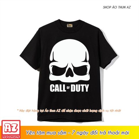  Áo thun Game Call of Duty màu đen độc đáo - Cotton Thái M2586 