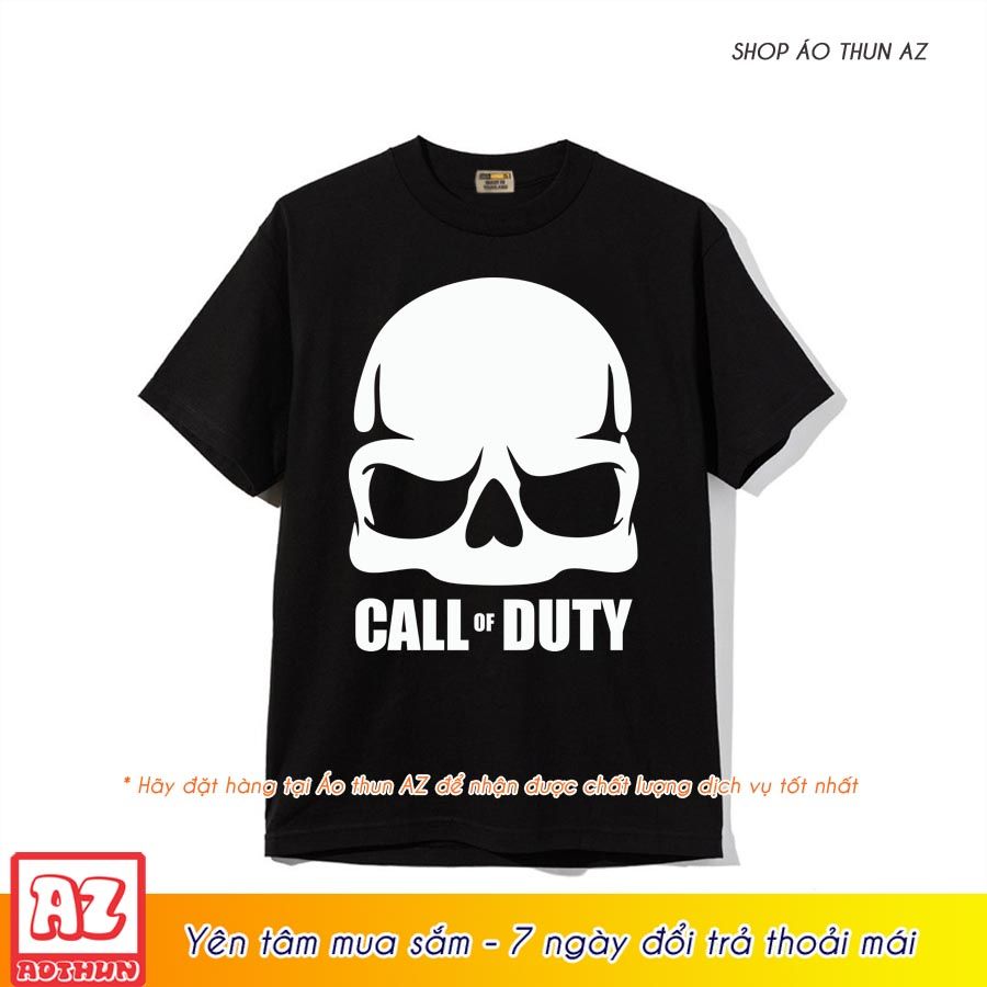 Áo thun Game Call of Duty màu đen độc đáo - Cotton Thái M2586