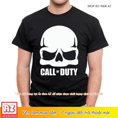  Áo thun Game Call of Duty màu đen độc đáo - Cotton Thái M2586 