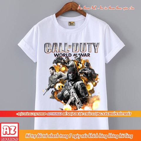  Áo thun in hình game Call of Duty Black Ops Đẹp - Có size trẻ em M2631 