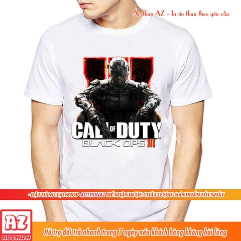  Áo thun in hình game Call of Duty Black Ops Đẹp - Có size trẻ em M2632 