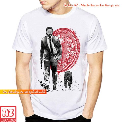  Áo thun in hình sát thủ john wick - Cotton Thái Mẫu mới M2708 