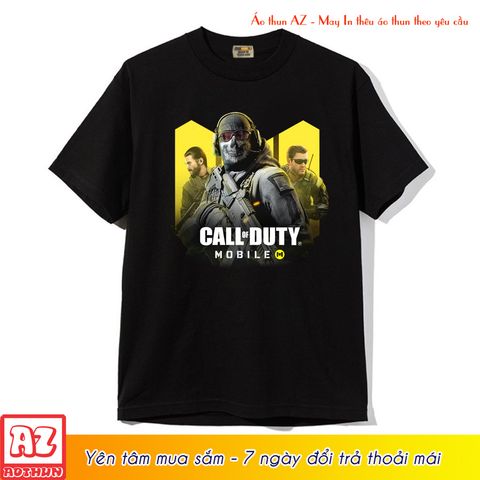  Áo thun game Call of Duty mobile màu đen cao cấp - Mẫu mới M2727 