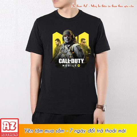  Áo thun game Call of Duty mobile màu đen cao cấp - Mẫu mới M2727 