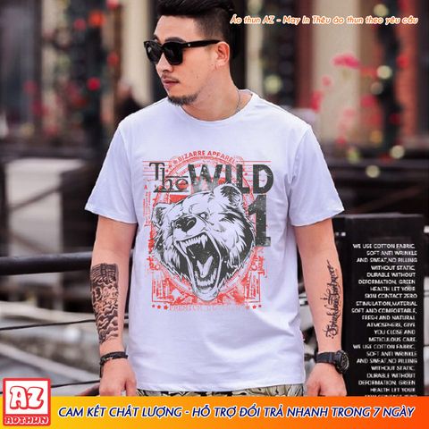  Áo thun Nam in hình The Wild 3D - BIGSIZE 3XL 4XL 5XL 6XL 7XL F2735 