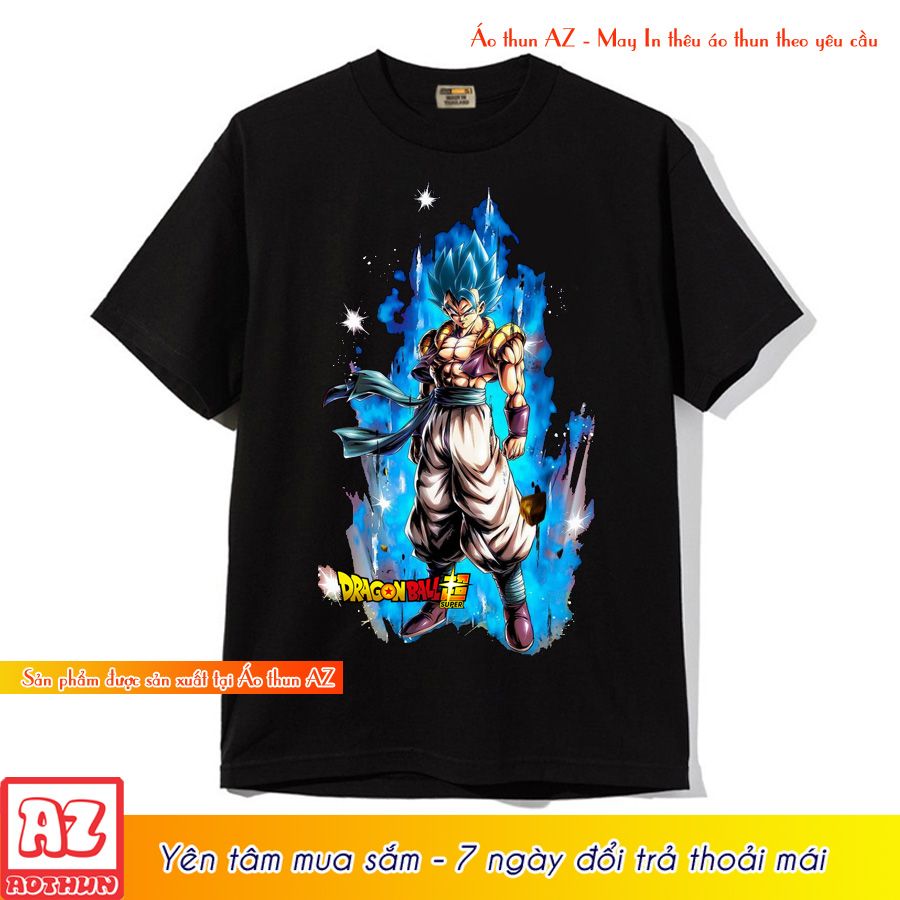 Áo thun in hình Songoku Dragon Ball màu đen - Có size trẻ em M2742