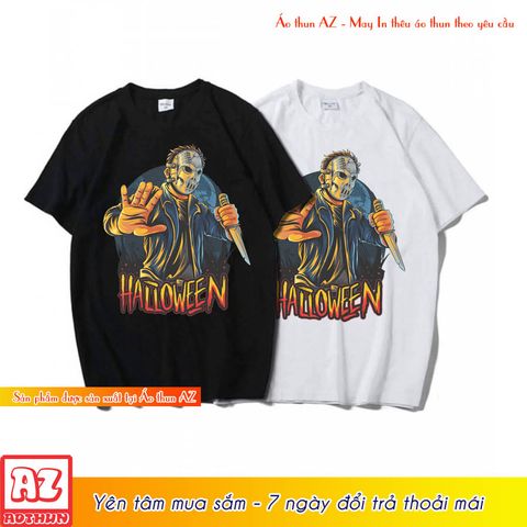  Áo thun Halloween đẹp màu đen và trắng unisex - Mẫu mới M2763 