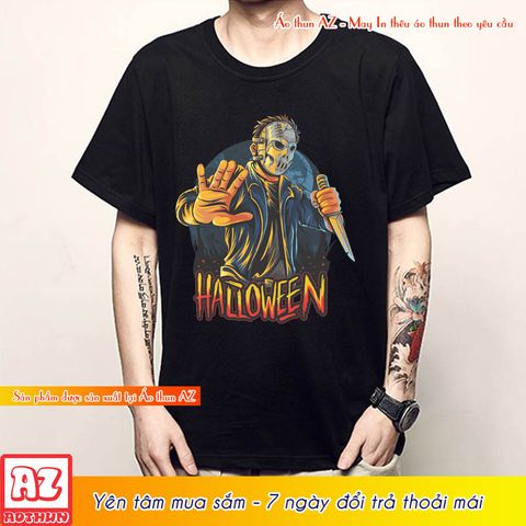  Áo thun Halloween đẹp màu đen và trắng unisex - Mẫu mới M2763 