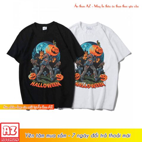  Áo thun Halloween đẹp màu đen và trắng unisex - Mẫu mới M2764 