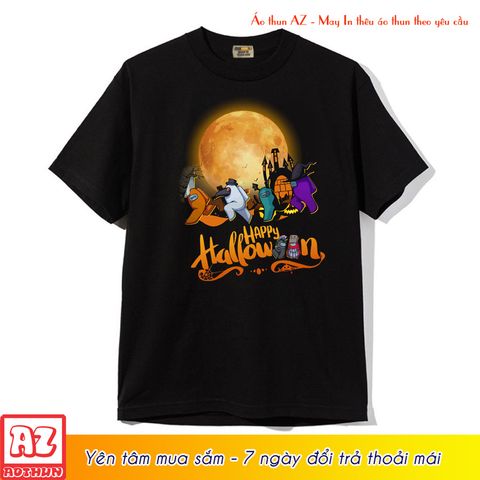  Áo thun game Among Us phong cách Halloween màu đen độc đáo M2771 