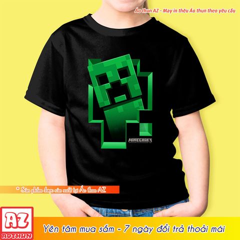  Áo thun Minecraft 3D cho bé trai và gái - Áo trẻ em Mẫu mới M2782 