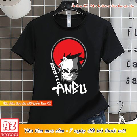  Áo thun Anime Naruto Anbu màu đen độc đáo - Có size trẻ em M2800 