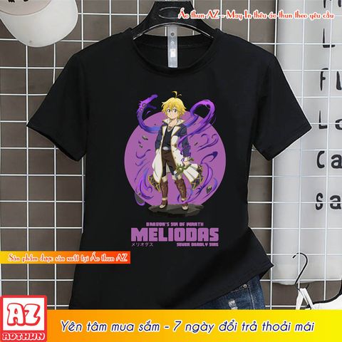  Áo thun Anime Thất hình đại tội Cuồng Long Meliodas - Có size trẻ em M2802 