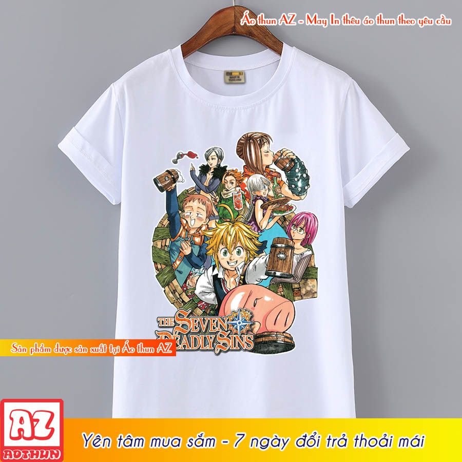 Áo thun Anime Thất hình đại tội Cuồng Long Meliodas - Có size trẻ em M2805