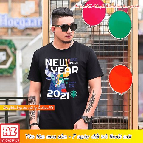  Áo thun Nam BIGSIZE dành cho người mập Tết Tân Sửu 2021 - 5XL 6XL 7XL M2816 