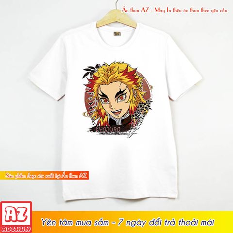  Áo thun Kimetsu No Yaiba Viêm trụ Kyojuro Rengoku - Có size trẻ em M2823 