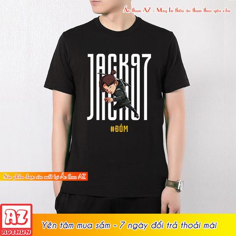  Áo Thun Cotton In Hình Jack Chibi Đom Đóm J97 Màu Đen Và Trắng M2887 