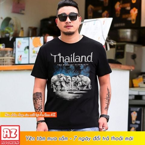  Áo thun nam nữ du lịch Thái Lan 3D - Có bigsize cho người trên 100kg 4XL 5XL 6XL 7XL M3128 