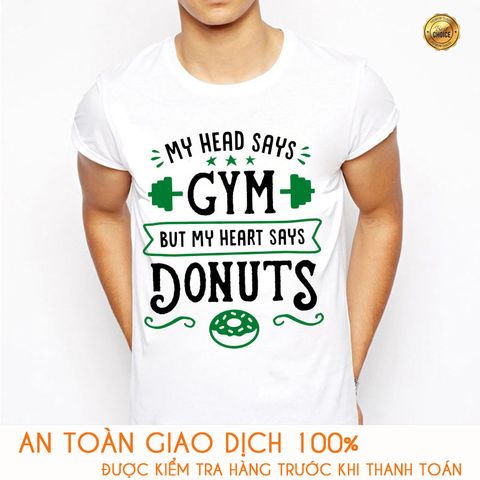  Áo thun nam tập gym Slogan - M322 