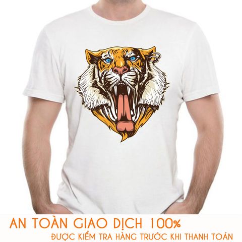  Áo thun nam in hình Tiger 3D - M581 