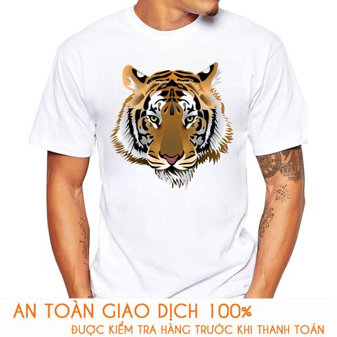  Áo thun nam in hình Tiger 3D - M585 