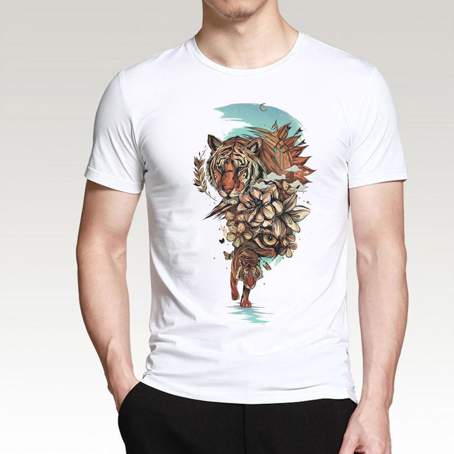 Áo Thun Nam Tiger Art (Custom T-Shirt) M59
